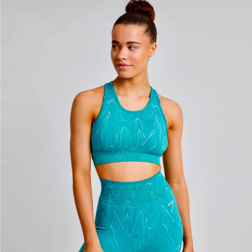 🔥Women’s AYBL Velocity Seamless Sports Bra size S turquoise🔥